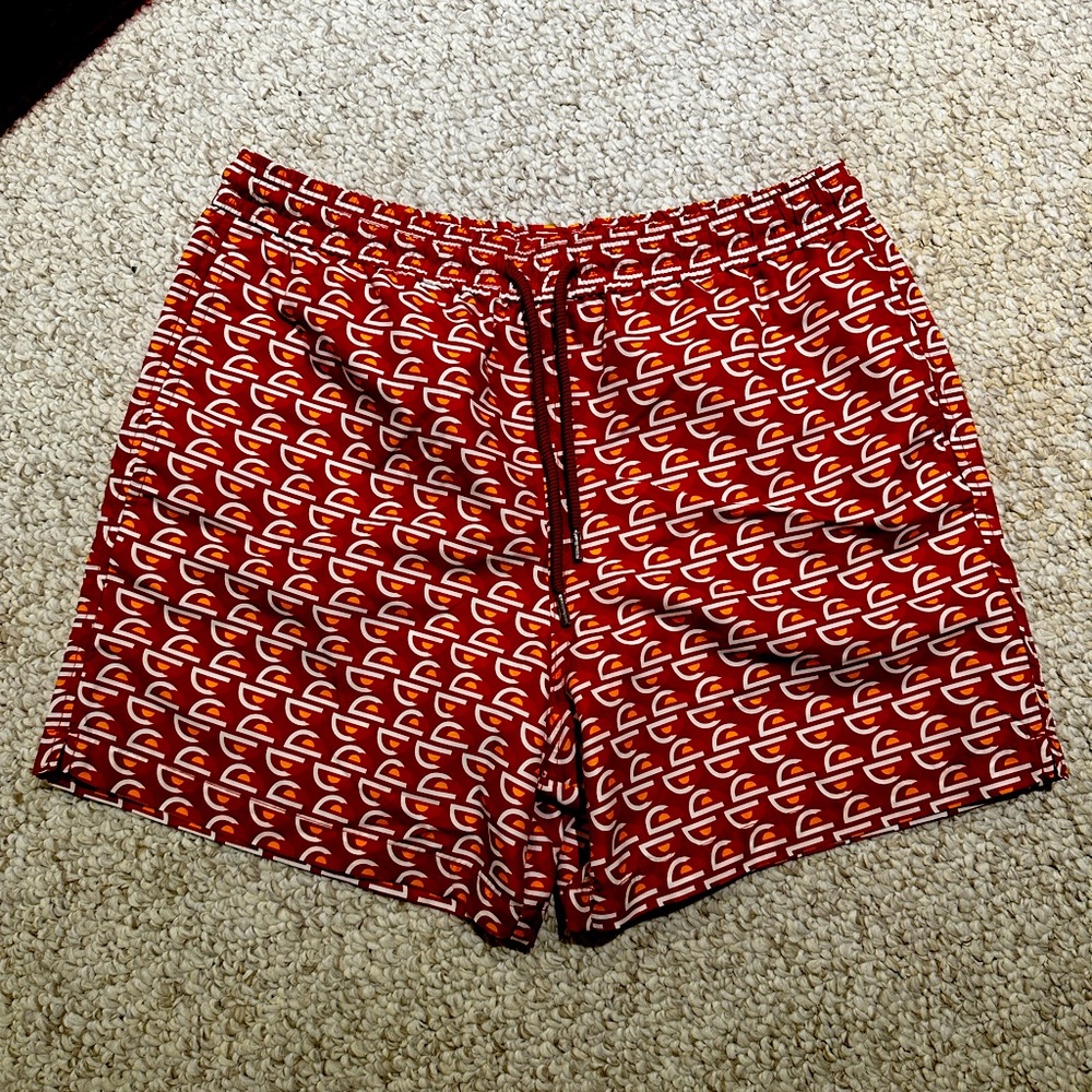 Meriggi (RIP) Negroni pattern tailored swim shorts - Large